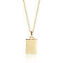 Initial Tag Necklace In Silver Or Gold Vermeil, thumbnail 3 of 5