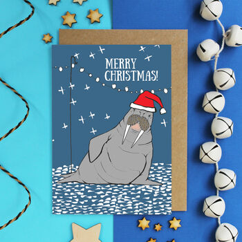 Luxury Walrus Wrapping Paper And Card Set, 2 of 5