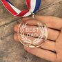 Personalised Best Dad Medal – Father’s Day Gift, thumbnail 3 of 4