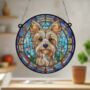 Yorkshire Terrier Stained Glass Effect Suncatcher, thumbnail 5 of 6