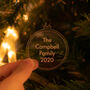 Personalised Clear Christmas Tree Baubles, thumbnail 3 of 4