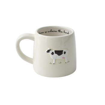 Bramble Farm Dairy Cow Stoneware Mug In Gift Box, 3 of 6