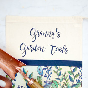 Personalised Copper Garden Tool And Apron Gift Set, 3 of 5