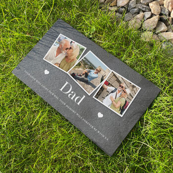 Personalised Photo Memorial Slate Grave Marker 25 X 15cm, 6 of 9