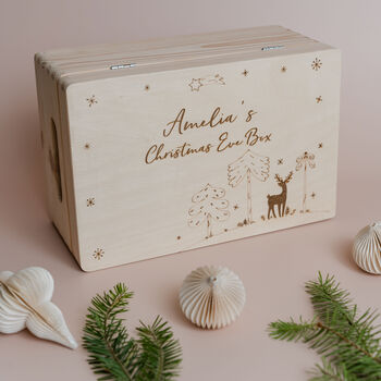 Personalised Christmas Eve Box With Reindeer, 5 of 6