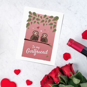 'To My Girlfriend' Valentines Day Card, 4 of 12
