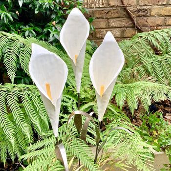 White Cala Lily Sculpture Art049, 3 of 6