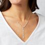 Sterling Silver Country Garden Lariat Necklace, thumbnail 1 of 5
