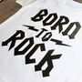 Born To Rock Kids T Shirt, thumbnail 4 of 7