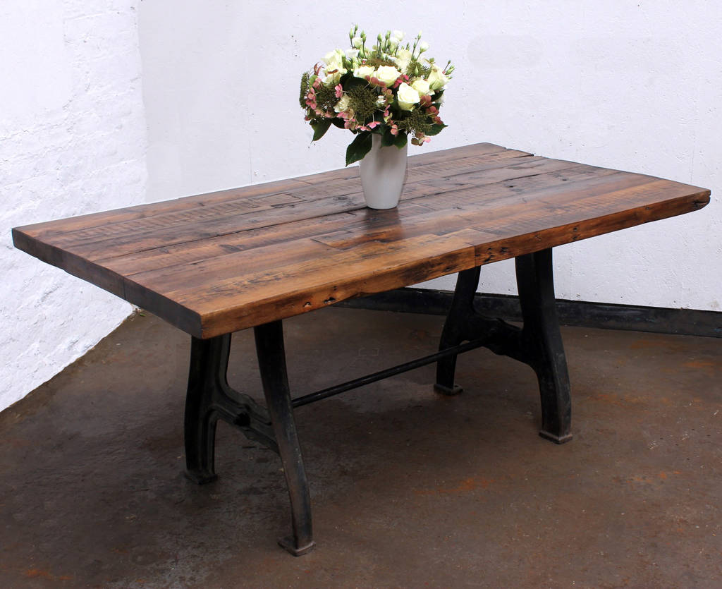 Jeremie 150 Year Old Reclaimed Roof Rafters Table, 1 of 8