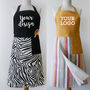 Personalised Quality Cotton Apron, Birthday Gift, thumbnail 1 of 9