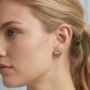 Kokoro Mixed Metals Heart Stud Earrings, thumbnail 3 of 4
