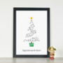 Personalised 'Christmas Tree' Family Christmas Print, thumbnail 7 of 7
