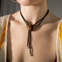 Tiger's Eye Heart Long Pendant Necklace, thumbnail 1 of 4