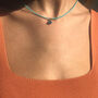 Evil Eye Turquoise Beaded Necklace, thumbnail 6 of 6