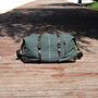 Waxed Canvas Leather Classic Holdall Bag, thumbnail 10 of 12