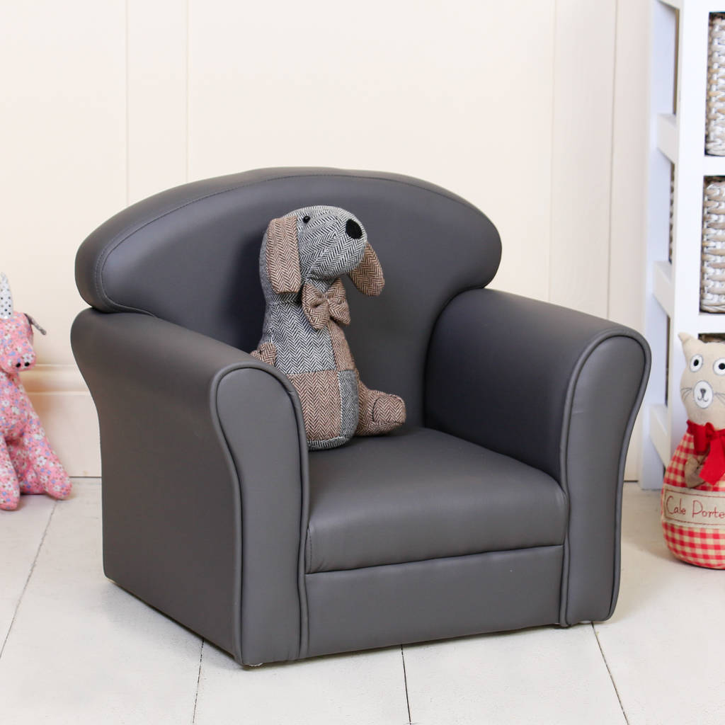 grey childrens armchair