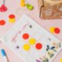 Embroidered Noughts And Crosses Drawstring Bag Craft Kit, thumbnail 3 of 8