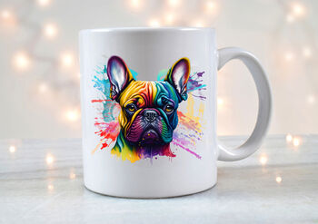 French Bull Dog Gifts. Color Splash, Dog Lover Gift Personalised, 4 of 5