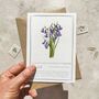 Set Of Six Different Purple And Blue Floral Notecards, thumbnail 6 of 11