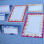 Recycled Wiggly Line Menu And Place Card Set, thumbnail 11 of 12