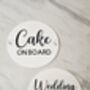 Cake On Board Sign, Wedding Cake On Board Car Sign, thumbnail 2 of 2