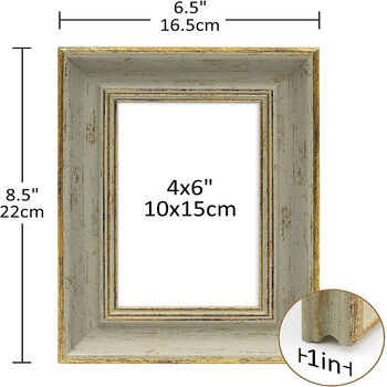 Antique Picture Frame Desk Wall Home Décor, 6 of 12