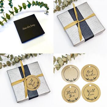 Silver And Cz Halo Stud Earrings, 3 of 3