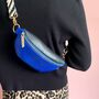 Animal Print Blue Bum Bag, thumbnail 2 of 4