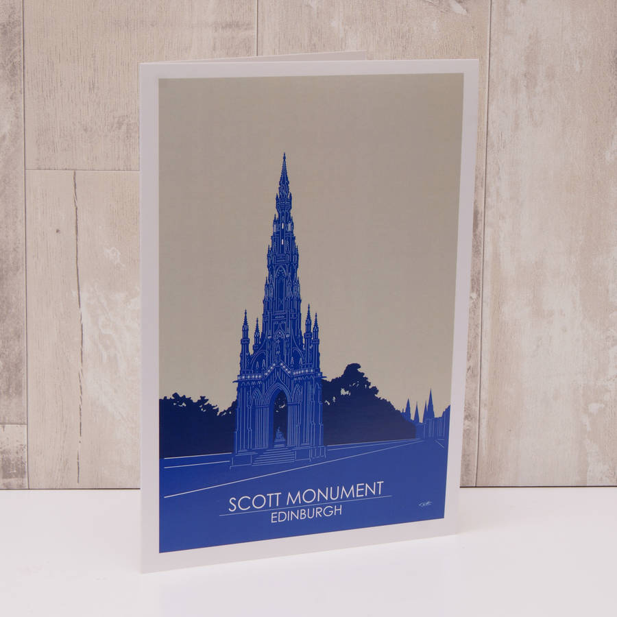 Set Of Three Printed Edinburgh Landmark Cards By Urban Twist ...