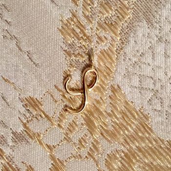 9ct Solid Gold Initial Pendant, 11 of 12