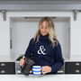 Ladies Cowl Neck Hooded Sweatshirt With Ampersand, thumbnail 1 of 3
