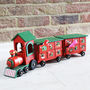 Personalised Wooden Advent Train With Draws, thumbnail 2 of 6