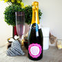 Luxury Champagne With Personalised Pink Birthday Label, thumbnail 4 of 5