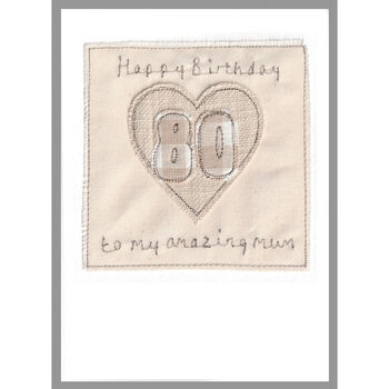 Personalised Heart Birthday Card For Her Any Age, 10 of 12