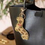 Beaded Sausage Dog Keyring And Bag Charm, thumbnail 1 of 4