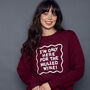 Only Here For The Mulled Wine Christmas Sweatshirt, thumbnail 3 of 6