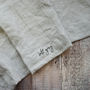 Personalised Wheat Sheaf Linen Crossback Apron, thumbnail 7 of 8