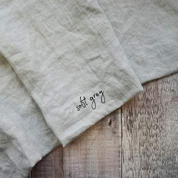 Personalised Wheat Sheaf Linen Crossback Apron, 7 of 8