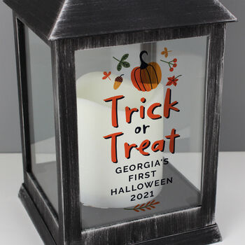 Halloween Personalised Battery Operated Hanging Lantern, 3 of 5