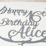 Personalised Any Age Papercut Birthday Card, thumbnail 6 of 10