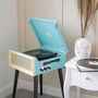 Retro Record Player On Legs With Bluetooth And Radio, thumbnail 7 of 11
