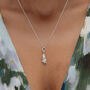 Sterling Silver Pug Charm Necklace, thumbnail 3 of 6