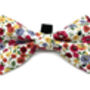 Mary Red Floral Dog Collar, thumbnail 4 of 4