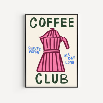 Coffee Club Art Print, 7 of 9