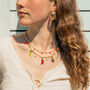Fruit And Pearl Charm Necklace, thumbnail 3 of 6
