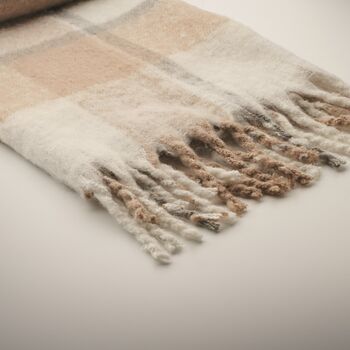 Personalised Chequered Mohair Feel Blanket, 5 of 9