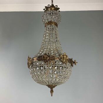 Small Empire Ballroom Chandelier, Rewired, 8 of 10