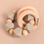 Personalised Baby Teether Rattle, thumbnail 2 of 3