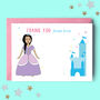 Princess Personalised Thank You Note Cards, thumbnail 2 of 3